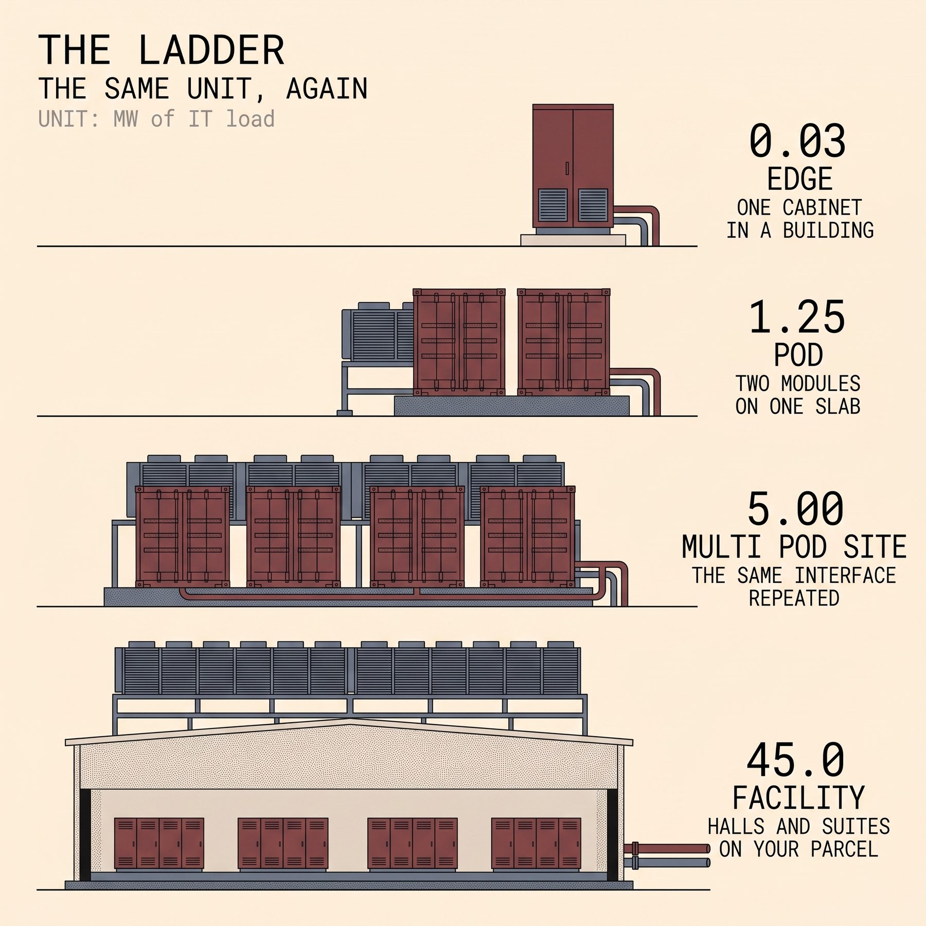 Scale ladder on a host site